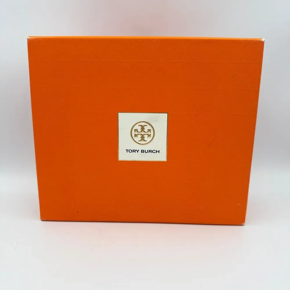 Tory Burch Orange Gift Box Storage Keepsake Packaging Empty 9 3/8 x 8 x 3 3/8